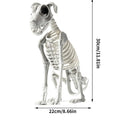 Realistic Halloween Skeleton Dog Scary Sitting Statue Animal Skull