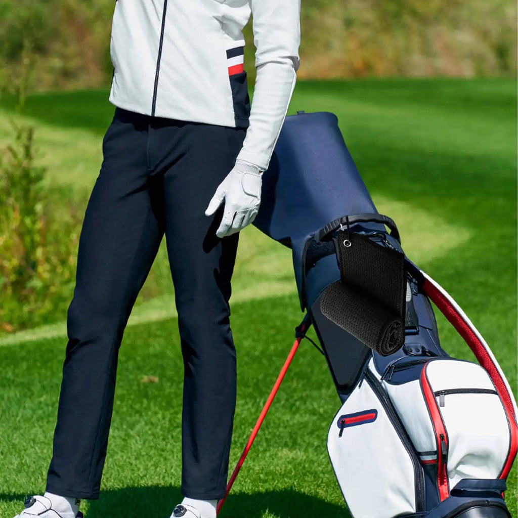 30x30cm Golf Towel Wipe Club Bag Cleaning Cloth Waffle Pattern Rag