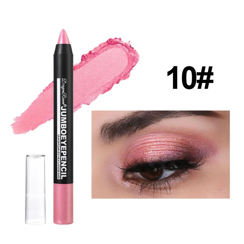 12 Colors Long-lasting Eyeshadow Pencil Waterproof Pigment Blue Zpaxo 10