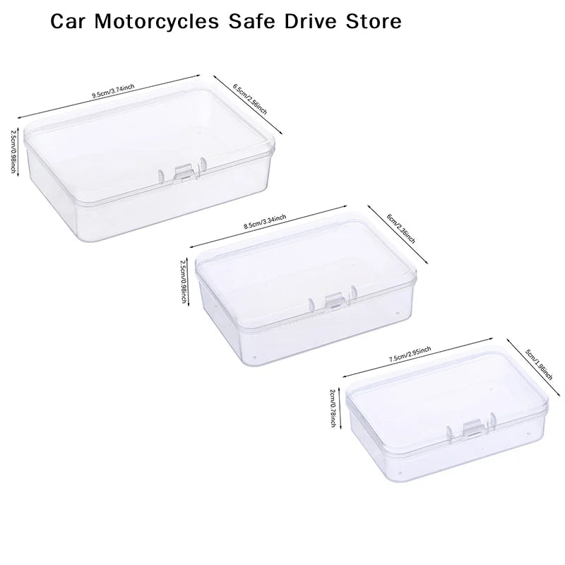 CM1 Transparent Fruit Fork Storage Box Plastic Electronic Components
