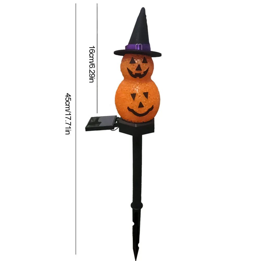 Halloween Ghost Lights Outdoor Pumpkin Lamp Stakes Solar Pathway