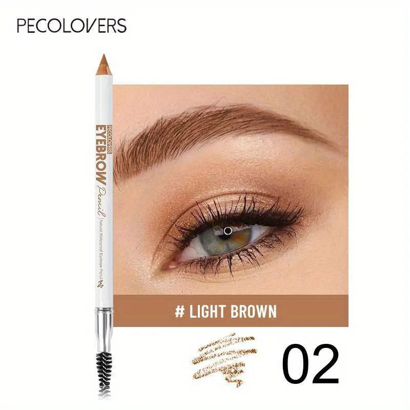 Waterproof Eyebrow Pencil Long-lasting 3 Colors Natural Eye Brow Pencil Brown Black Enhancer Dye Tint Pen Makeup Tools Zpaxo 02