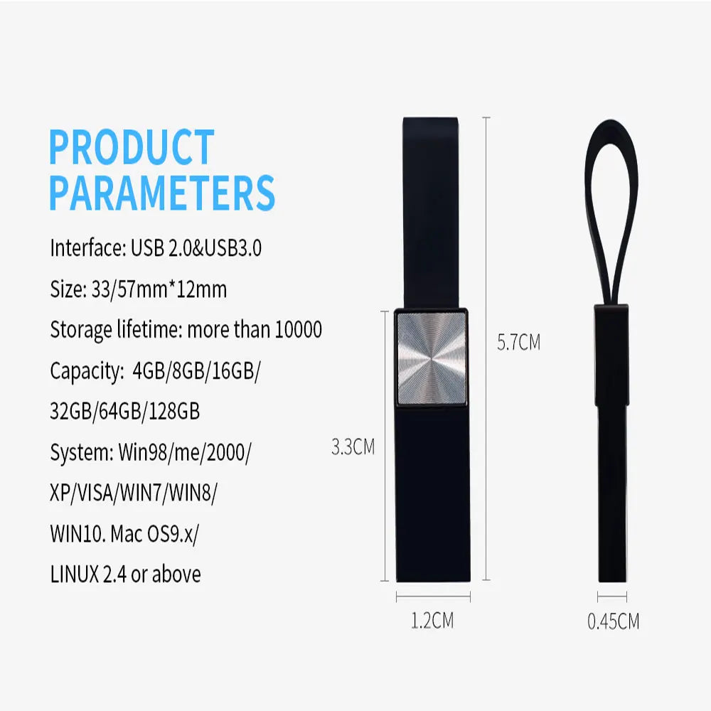 Zsuit Metal USB Flash Drive 8GB 16GB 32GB 64GB 128G Waterproof Pendrive 3.0/2.0 Memory Stick Drives U Disk Free LOGO Pen Drive Zpaxo