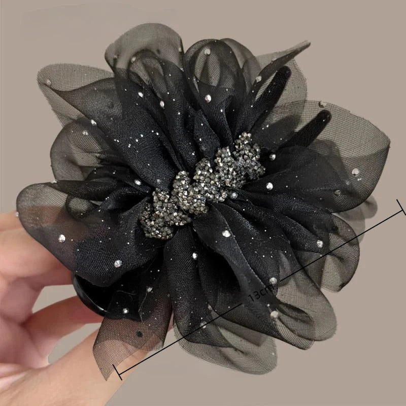 Trendy Wheat Spike Butterfly Knot Hair Clasp Ladies Back Head Chignon Zpaxo A