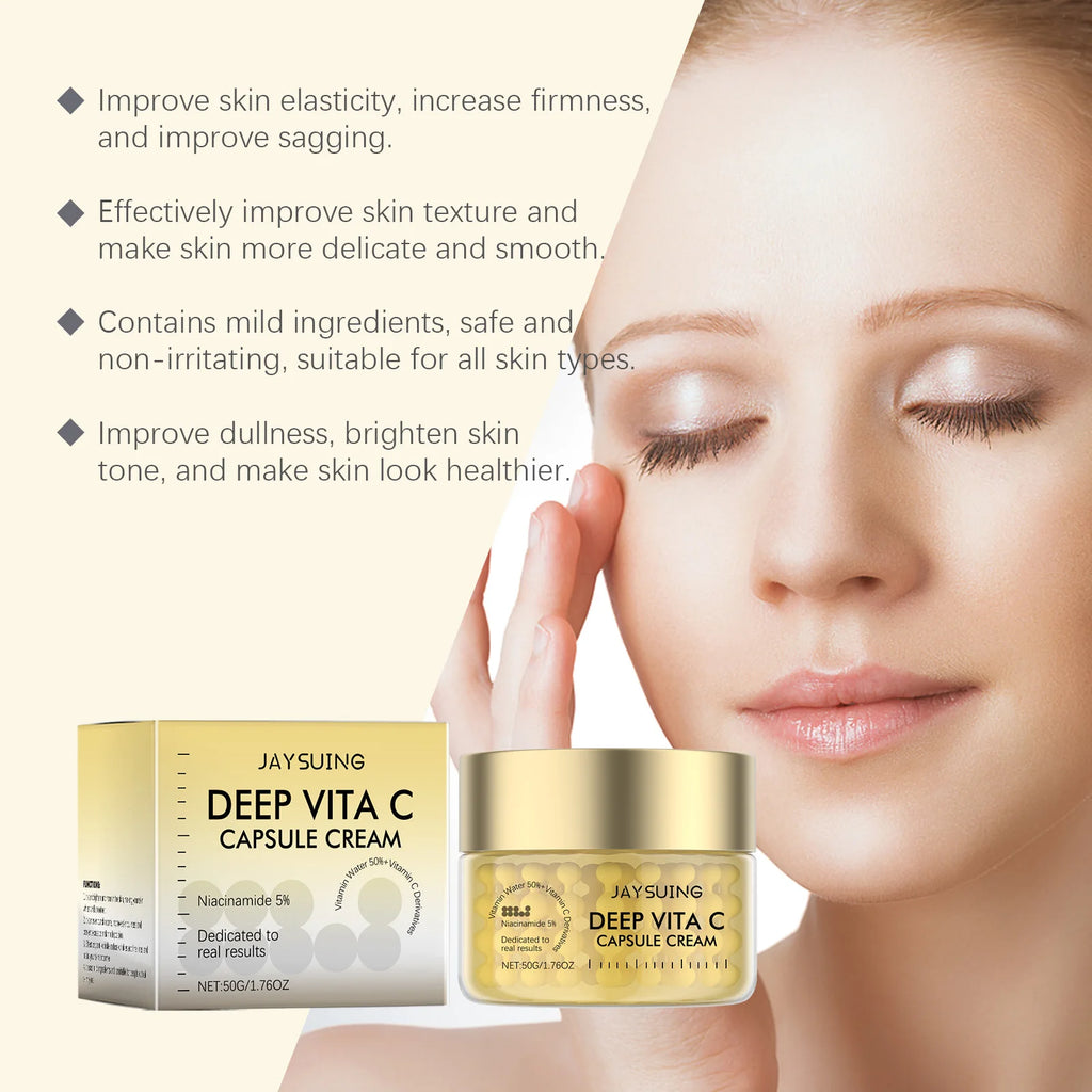 Vitamin C Gold Capsule Face Cream – Brighten & Hydrate 50g Brightening Face Cream Zpaxo