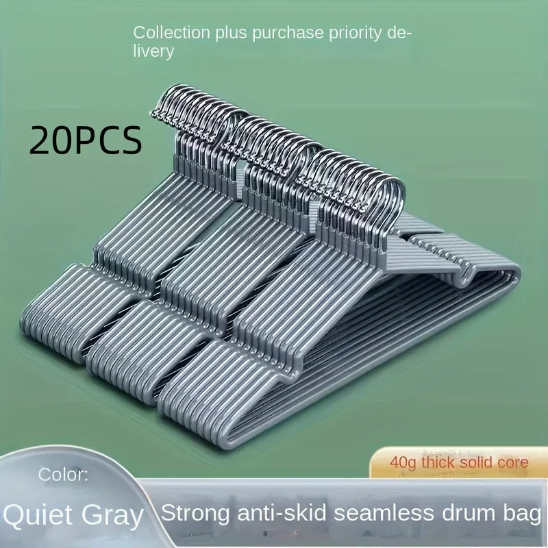 10 Clothes Hangers Non-slip Design Traceless Racks Sturdy Heavy Duty