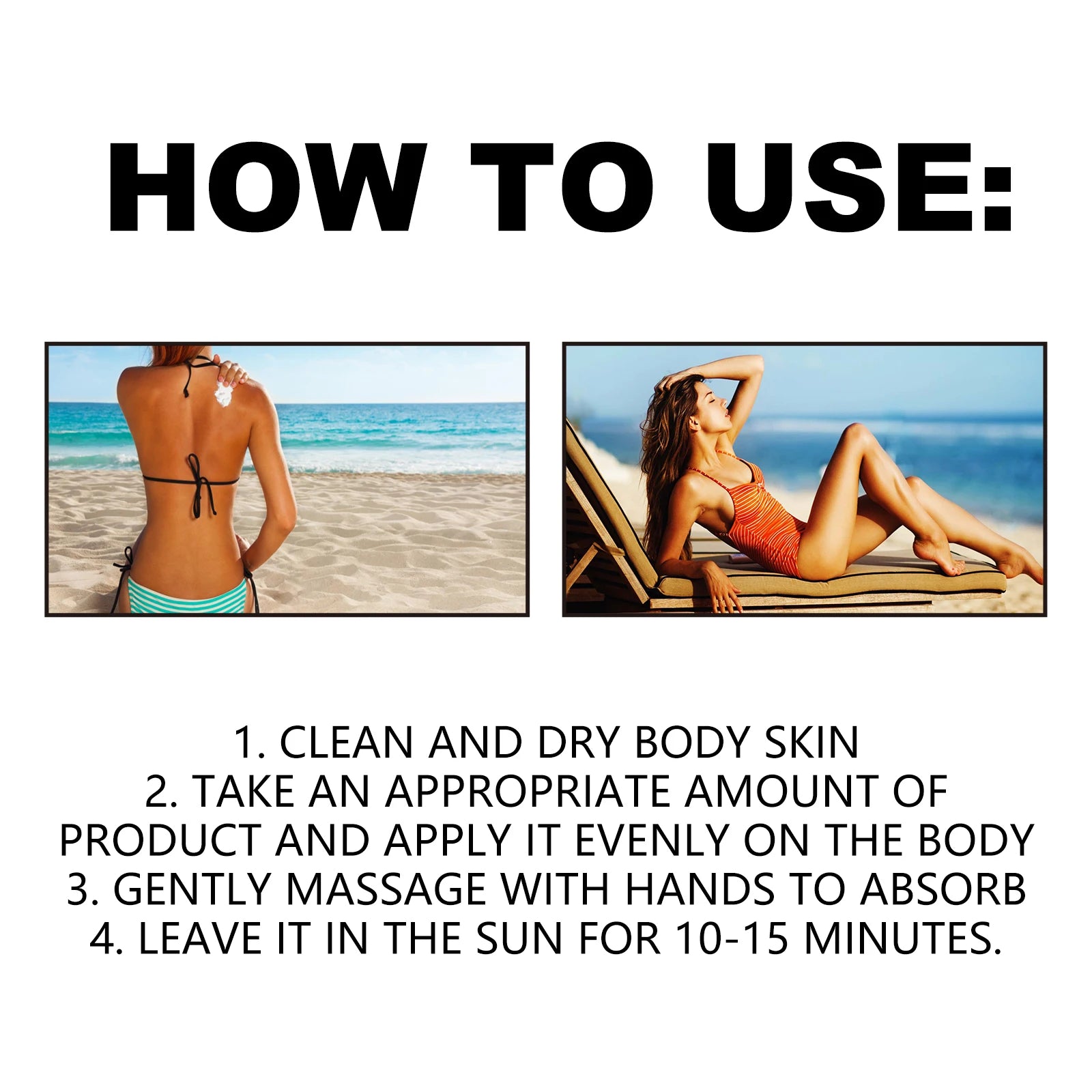 Tanning Gel for Deep Bronze Glow with Coconut Oil and Carrot Seed Oil for Outdoor Tanning to get Sun Kissed Skin Deep Hydration Zpaxo