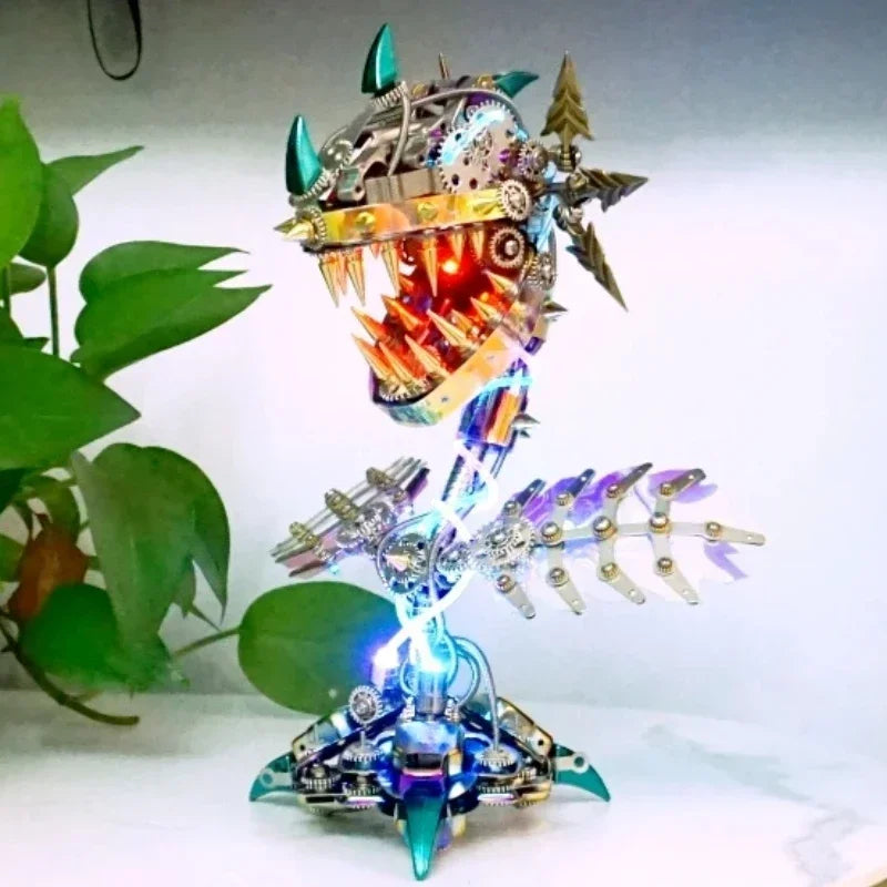 Mechanical Piranha Plant Metal Model Kit – 770+ Piece Puzzle
