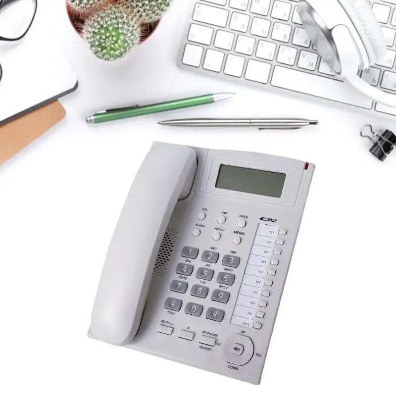 652F Corded Telephone Desktop House Phone Emegency Elderly Big Button Zpaxo