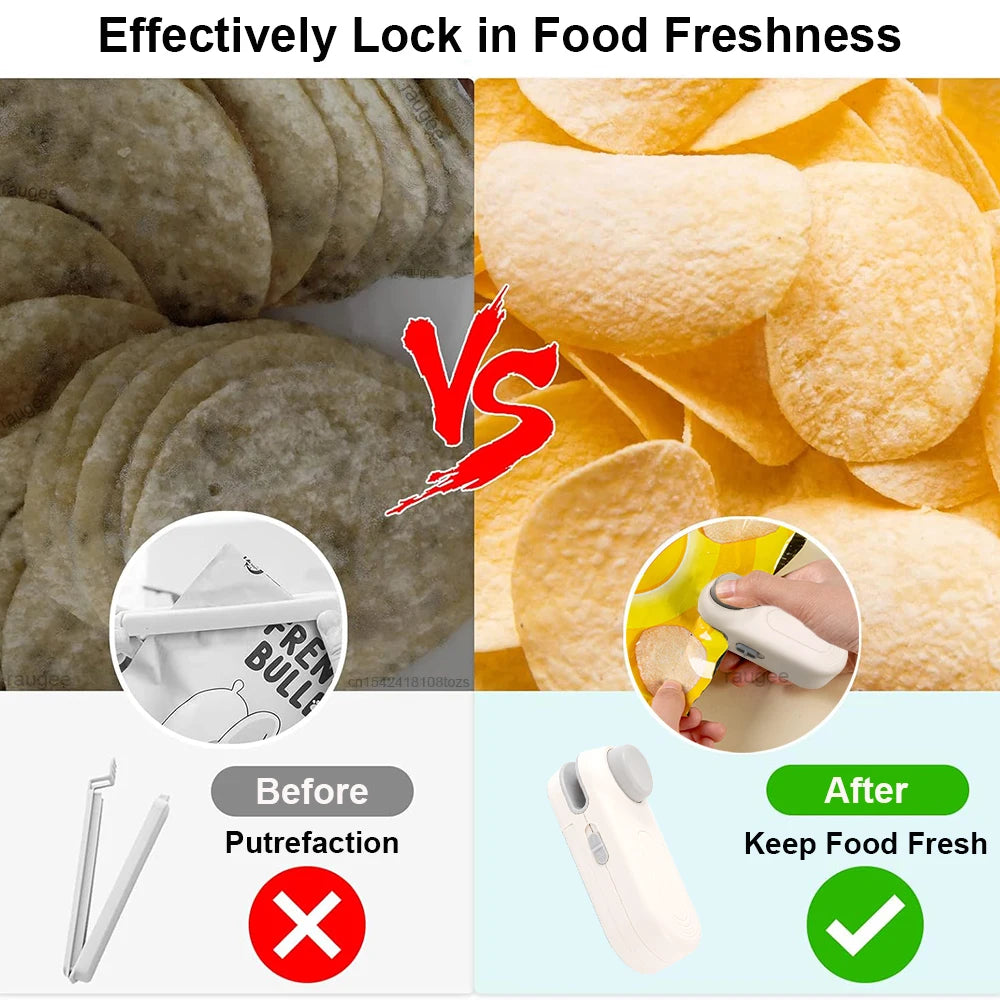 Mini Heat Sealer Food Package Bag Sealing Machine Handheld Portable