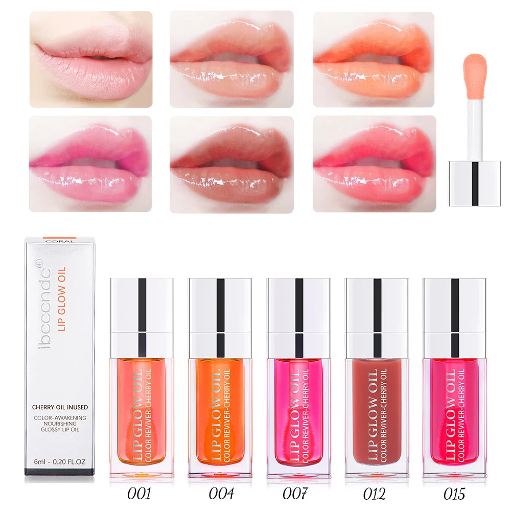 Crystal Jelly Moisturizing Lip Oil Plumping Lip Gloss Makeup Sexy Plump Lip Glow Oil Tinted Lip Plumper 6ml 1 Piece Zpaxo