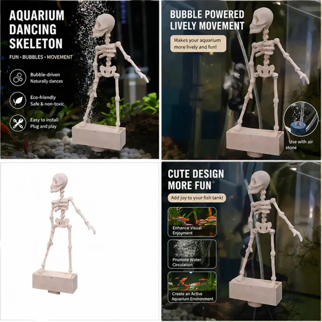 Fish Tank Bubbler Decorations Realistic Decorative Interactive