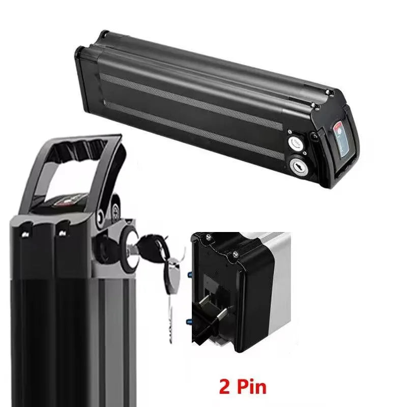 New Upgrade 48V 36V Folding Bike Battery 20Ah 17Ah 15Ah Built-in Bms for Silverfish 250W-1000W Bafang Motor Kit with 2A Charger Zpaxo