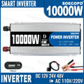 Portable 10000W Inverter 12V 24V 48V DC 220V AC Universal Outlet