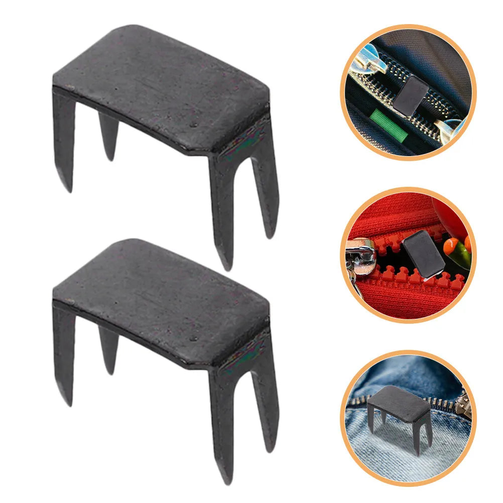 Zipper Stopper Metal Repair Stops Replacement Bags Jackets Coats Zips