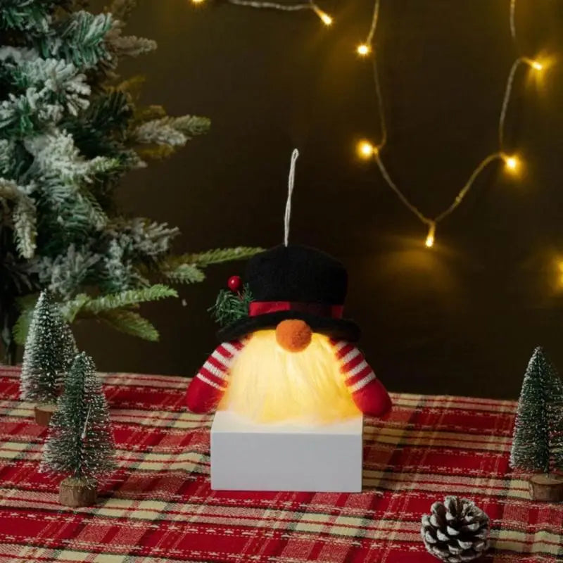 Illuminated Christmas Themed Plush Santa Snowman Deer Toy Easy
