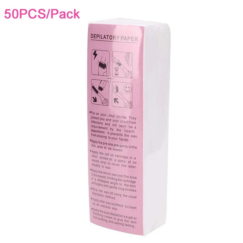Non-Woven Wax Strips for Hair Removal – 20/50/100 Pcs Wax Hair Removal Strips Zpaxo 108-50pcs