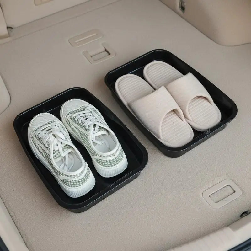 Car Under-Seat Shoe Storage Tray – Vehicle Organizer Box