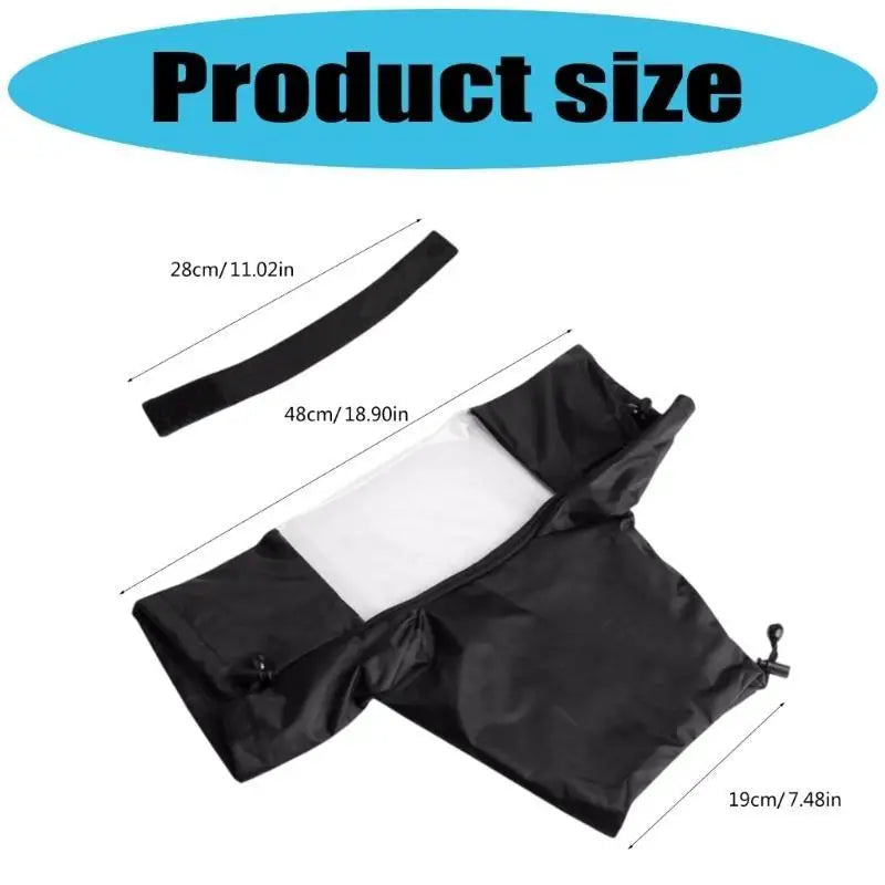 652F Clear View Camera Rain Cover Waterproof Nylons Material Elastics Band Secure For Hiking Action Photography Outdoor Zpaxo