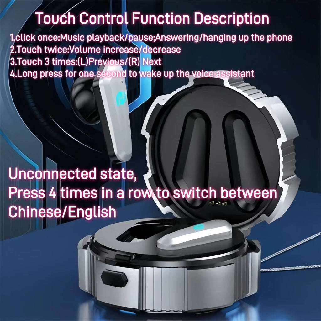 Gaming Earbuds 20ms Ultra-low Latency Wireless 90H Playtime 2 4GHz
