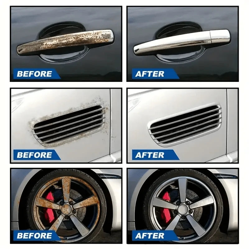 101ml Universal Rust Remover Revitalizing Spray for Car Wheels & Metal Surfaces, Strong Decontamination, Smooth & Reliable Zpaxo