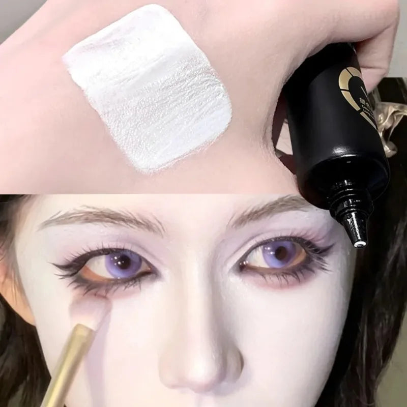 White Liquid Foundation Waterproof Full Coverage Cosplay Concealer