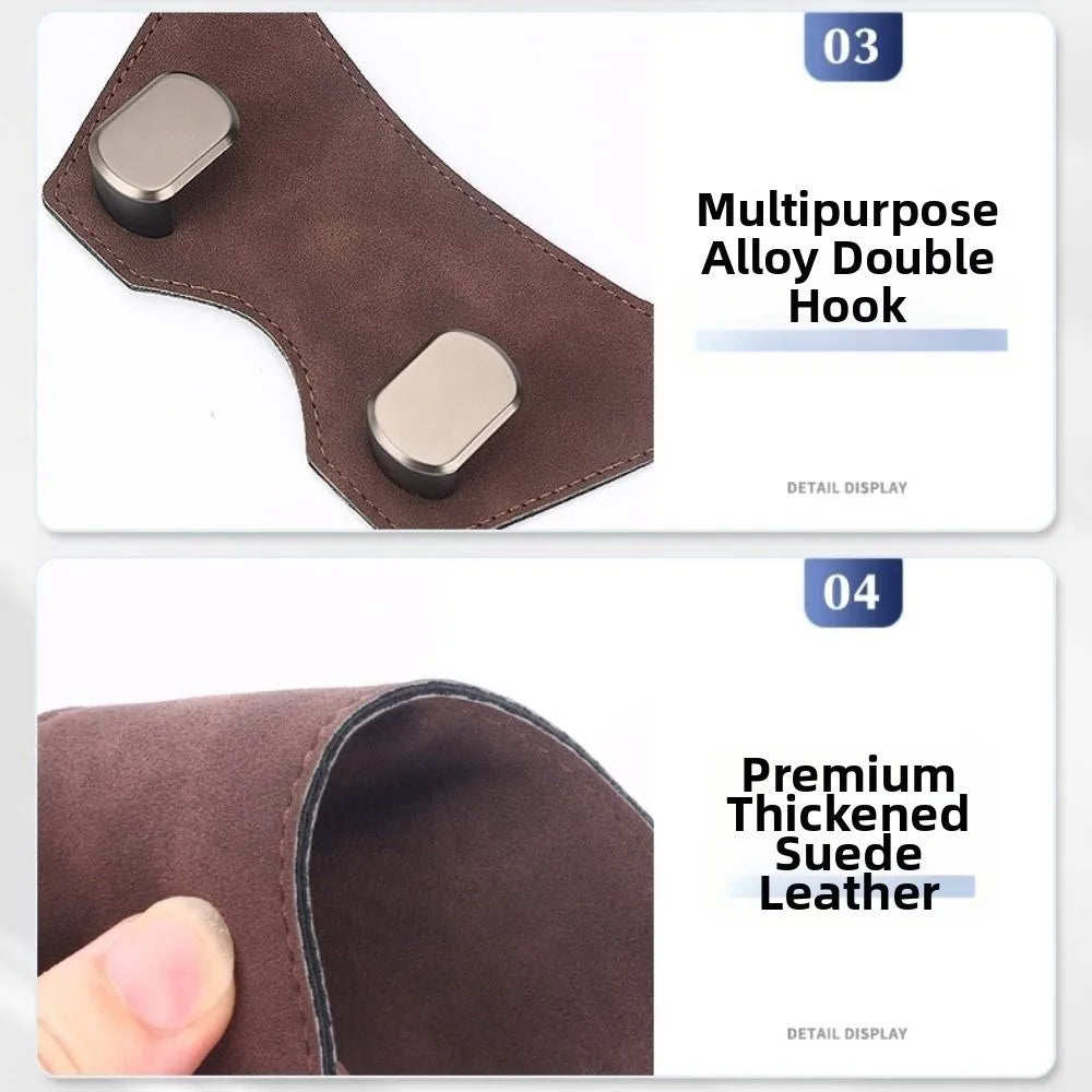 High Load-Bearing Car Headrest Hook Wear-Resistant Double Hook Car Backseat Hanger Easy Installation Space-Saving Zpaxo