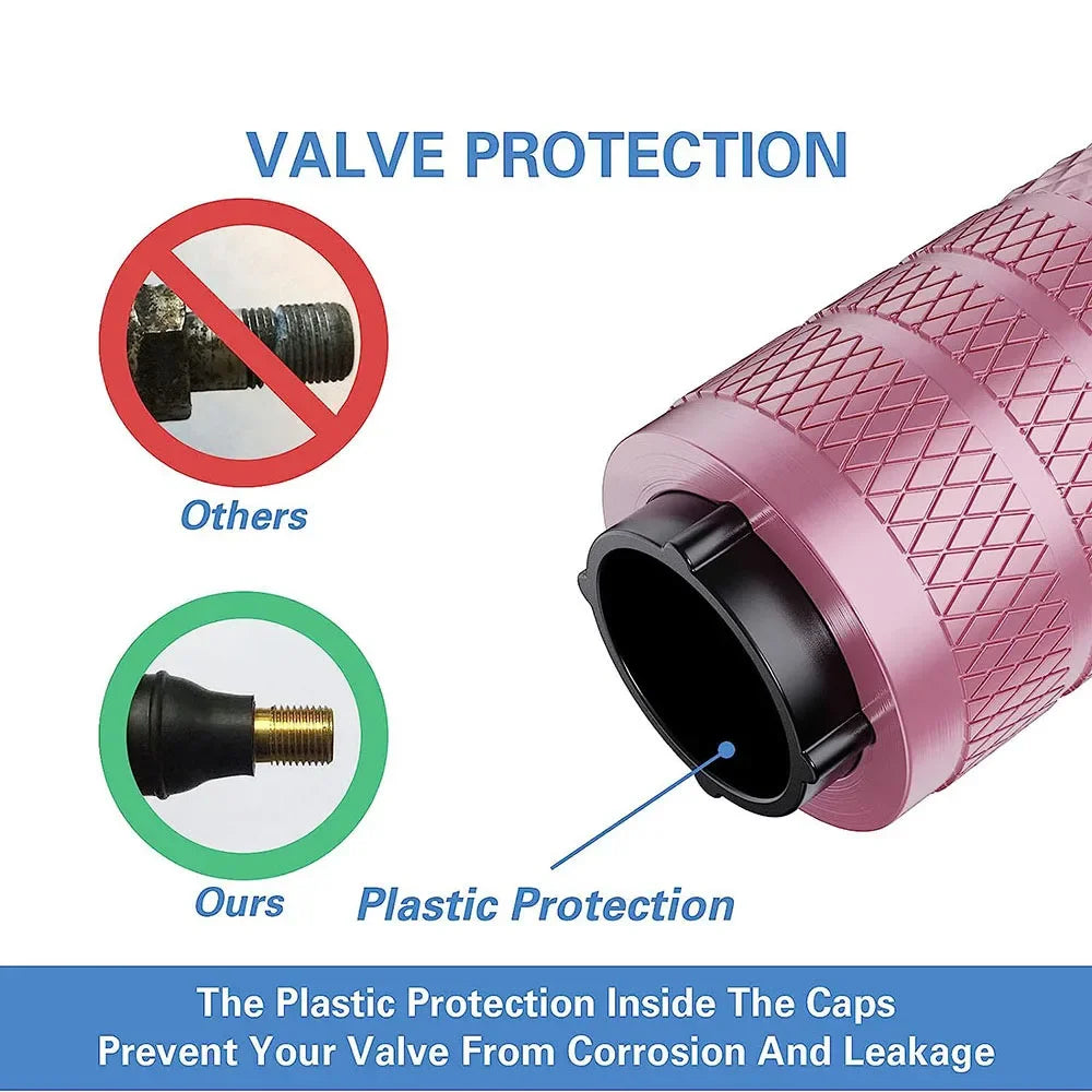 Aluminum Tire Valve Stem Caps 4-Pack – Universal Fit
