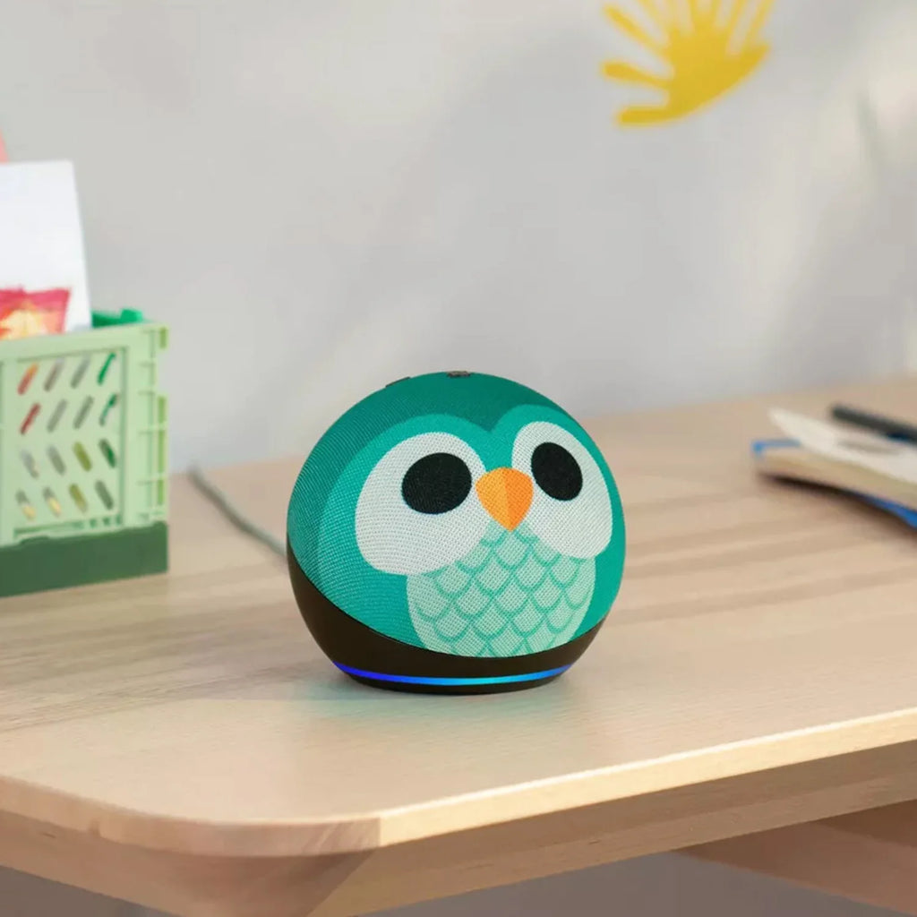 Kids Bluetooth Speaker Owl Design With Alexa Function Newest Model Mini Desktop Speaker High Fidelity Sound Portable Wireless Au Zpaxo