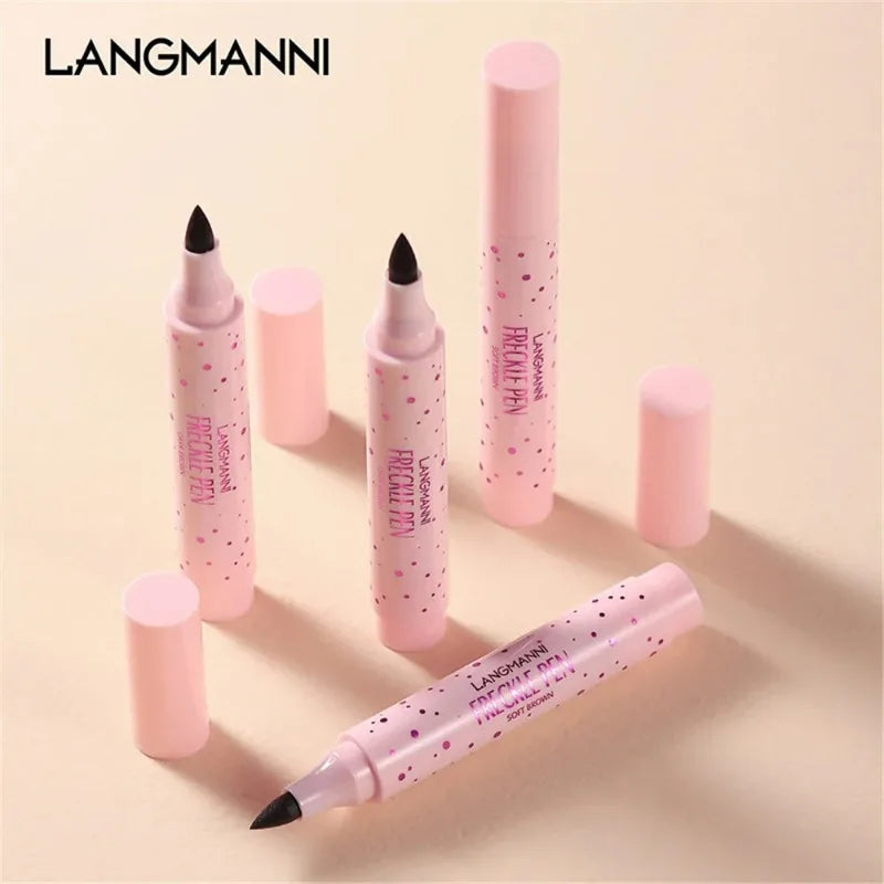 1 Natural Simulation Freckle Stamp Pen Waterproof Lasting Brown