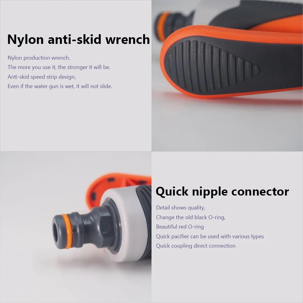 Hand-Held Watering Garden Nozzle Multi-Function Watering Sprayer High Irrigation Sprayer Adjustable Water Flowers Trees Zpaxo