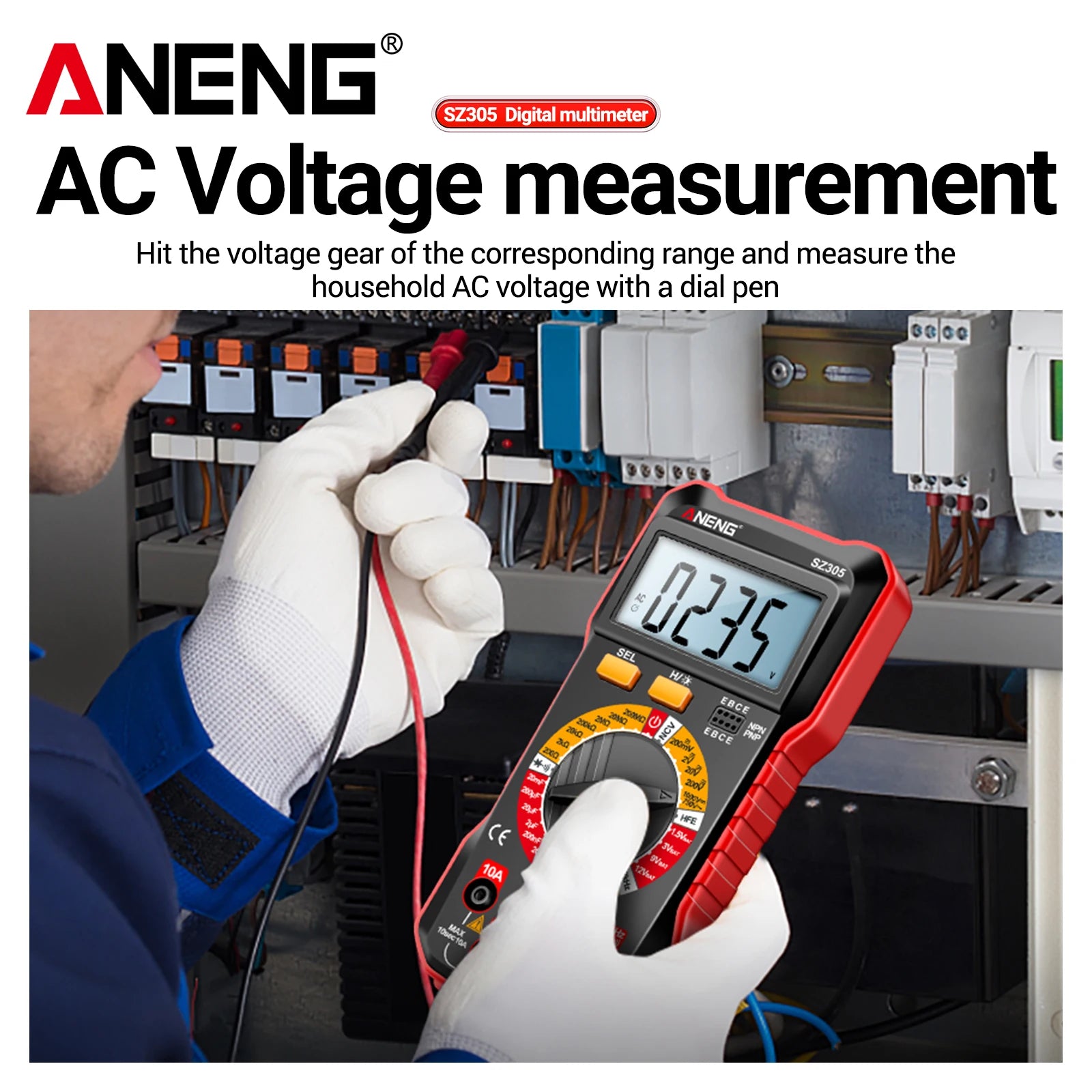 Digital Multimeters ANENG SZ305 200M Resistor 20mF Capacitor