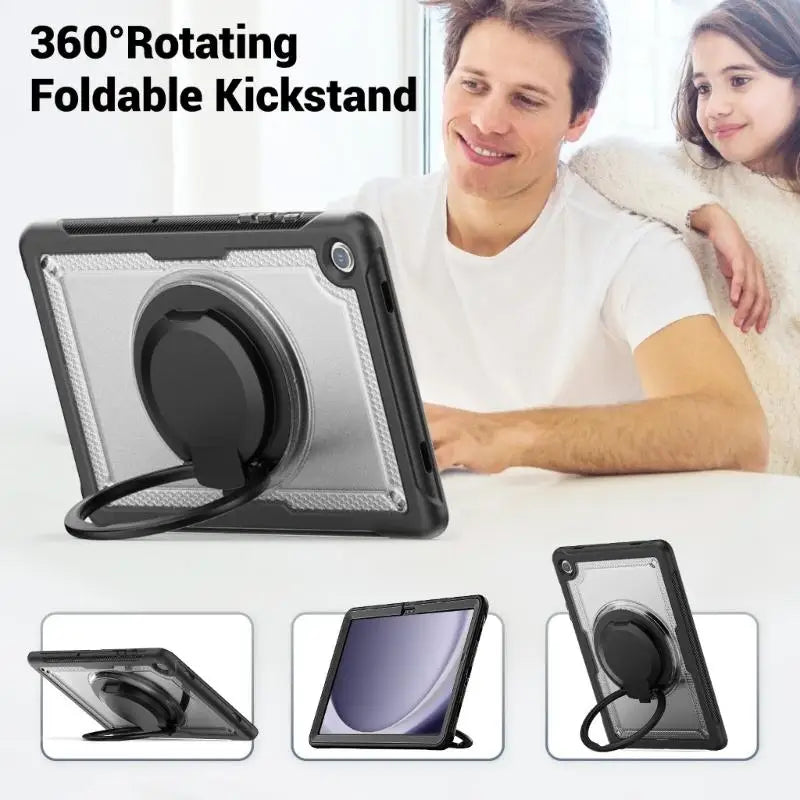 652F Case Tab A9 2023 Tablets 360 Degree Rotating Stand Holder Multi Zpaxo