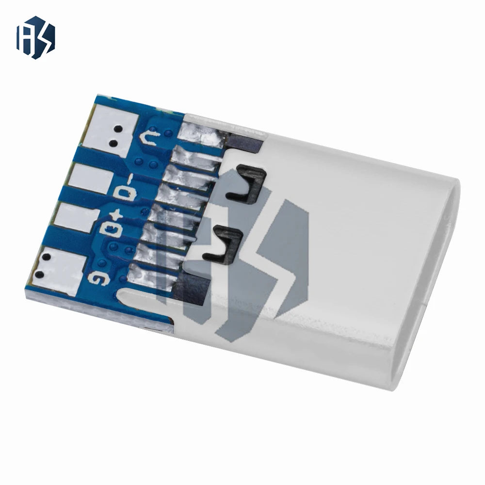 10pcs USB 3.1 Type C Connector 12/24 Pins Female/Male Socket Receptacle Adapter to Solder Wire & Cable 24 Pins Support PCB Board Zpaxo