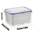 1 Fridge Fruit Storage Containers Leakproof Removable Colander