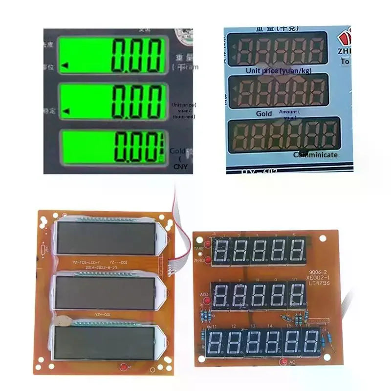 Electronic Scale Accessories Display Screen Circuit Board LED LCD Zpaxo