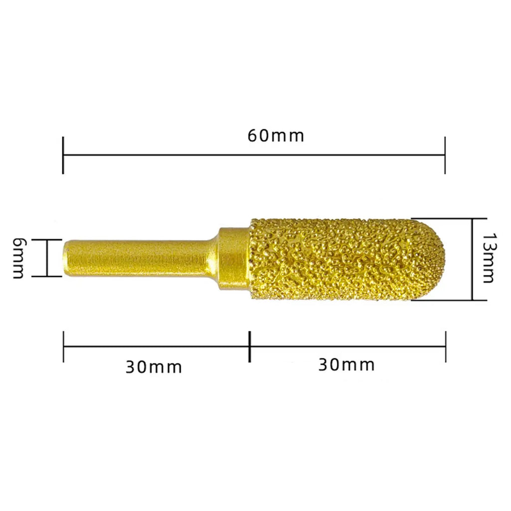 Diamond Grinding Burr Drill Bit 60mm Long Universal Rotary Tool Grinding Bit for Engraving Polishing Stone Carving Metal Zpaxo