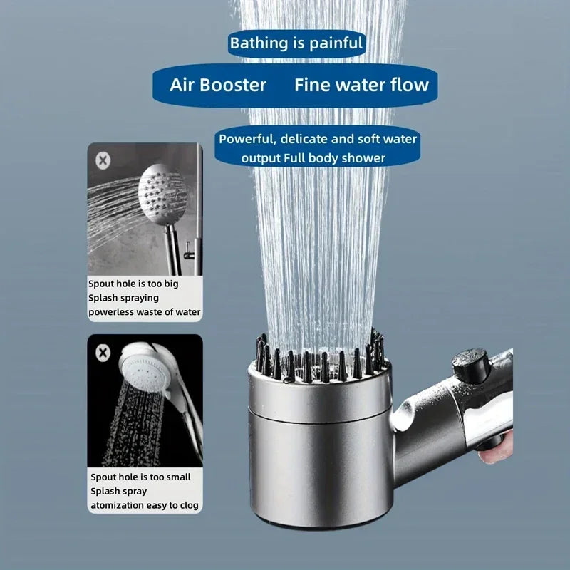 Adjustable Shower Head Mode Rainfall Shower Large Flow Shower Head High Pressure Water Saving Shower Mixer Bathroom Accessories Zpaxo