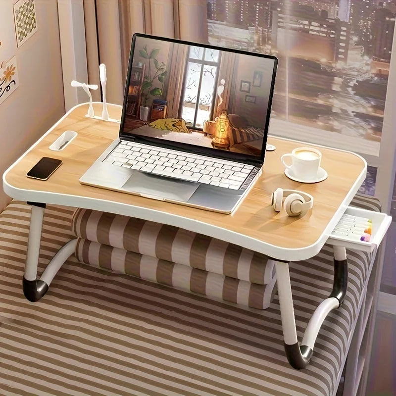 [Portable Laptop Desk] Sturdy and Durable Extra Large Portable Laptop Folding Desk | Multi-functional Study Table, Tray Stand, Zpaxo