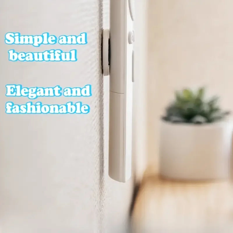 3pcs No Drill Magnetic Remote Holder - Wall Mount for TV/AC/DVD Remotes, White Space-Saving Design Zpaxo