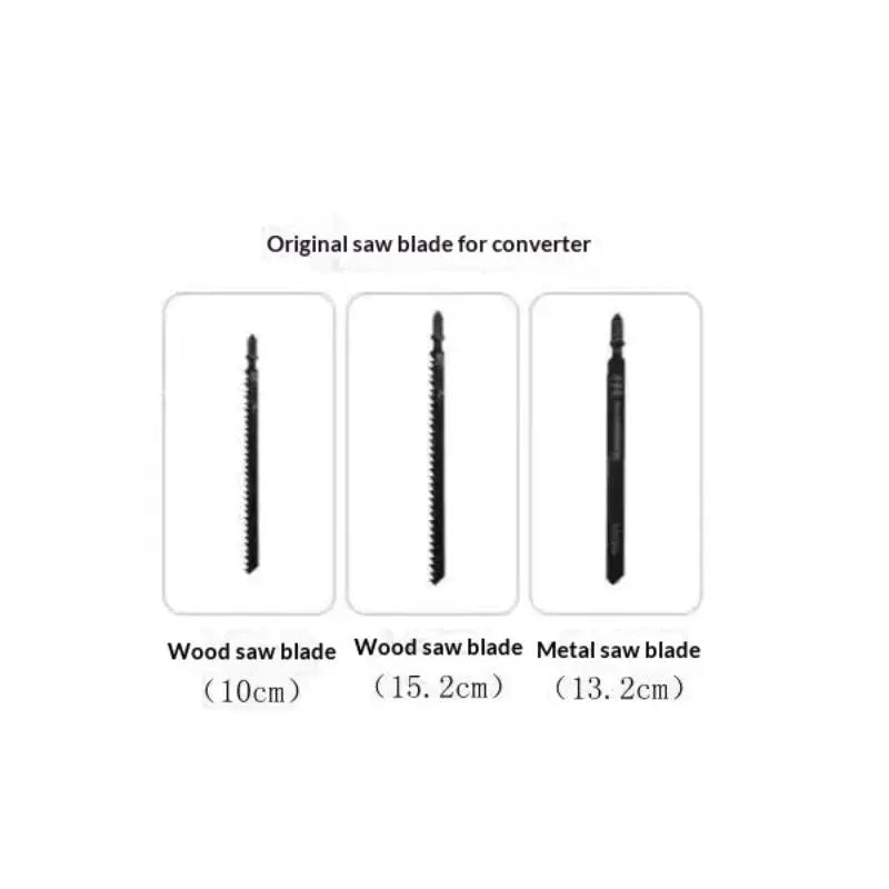 Curve Saw Power Tool for Cutting Various Materials with Electric Drill Adapter Modification Zpaxo 3pcs saw blade