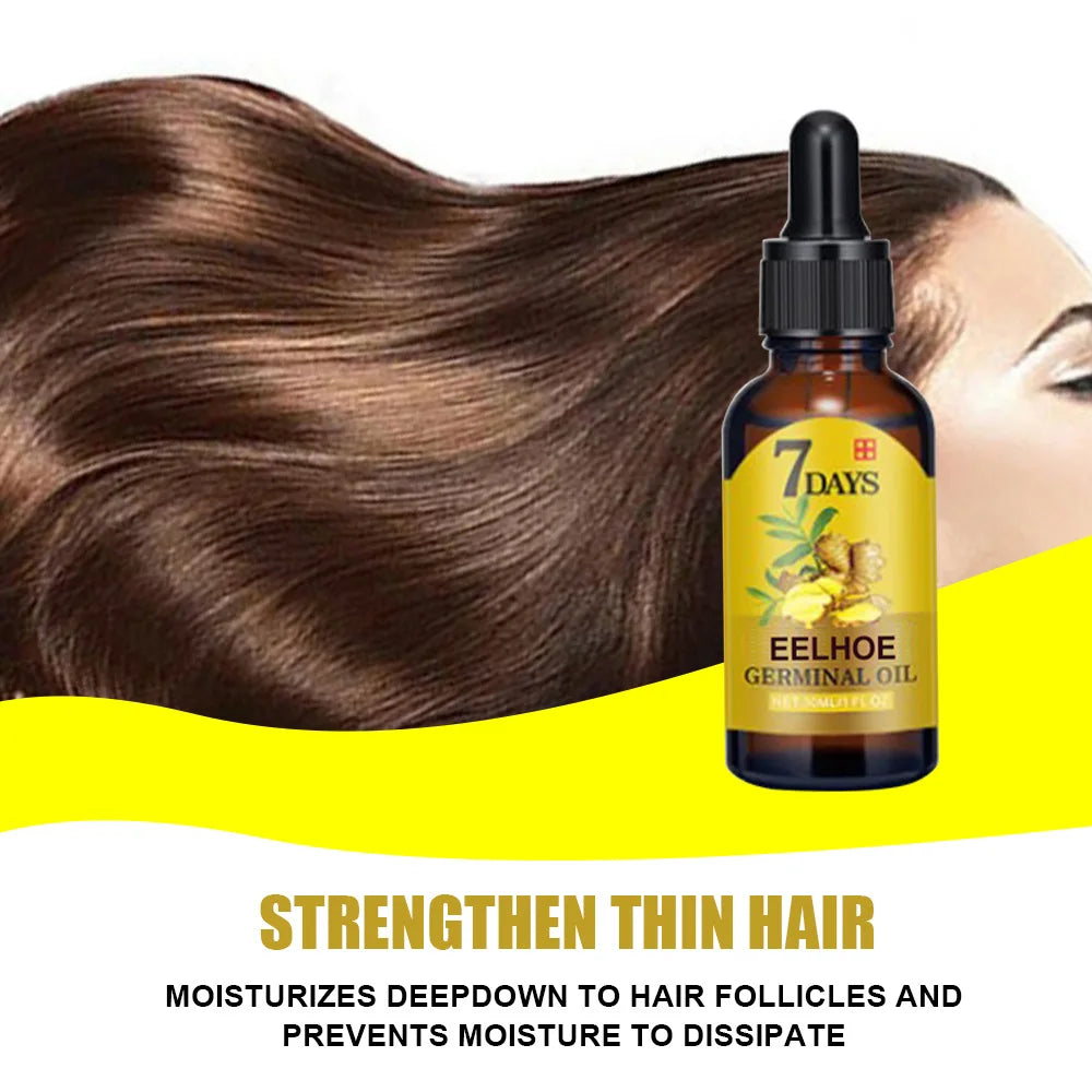 EELHOE Ginger Hair Growth Oil for Scalp Massage Hair Follicle Treatment Hair Care Germinal Essence for Regrowth & Loss Treatment Zpaxo