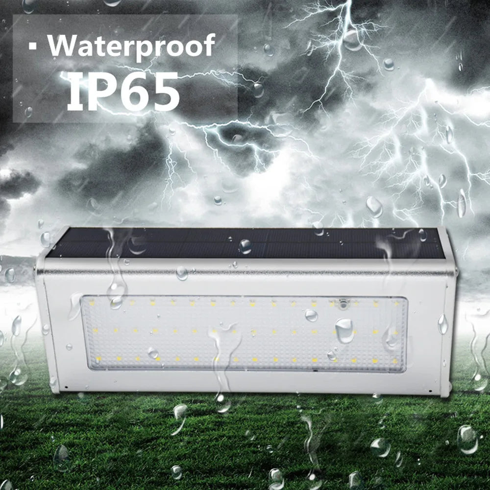 48 LED Solar Light Aluminum Alloy 4500mAh Outdoor Waterproof Lamp Zpaxo
