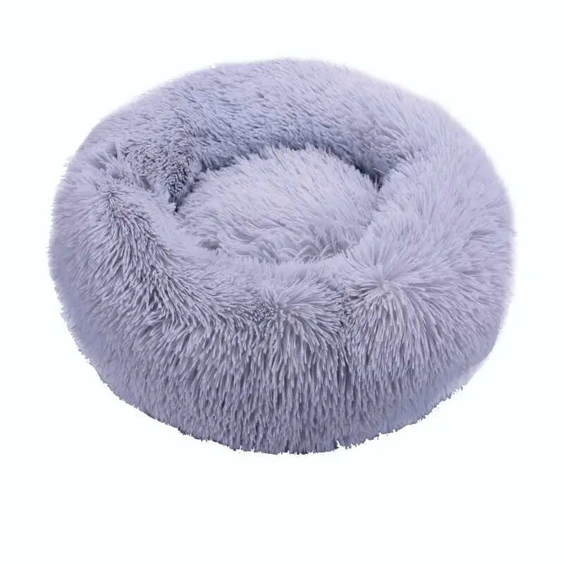 Soft Pet Dog Cat Bed Plush Full Washable Calm Donut Comfortable