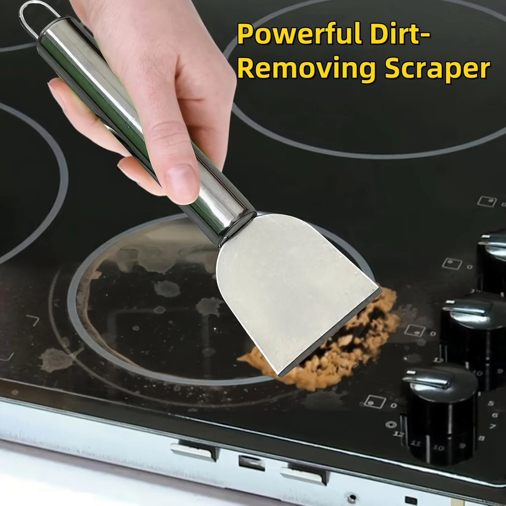 Versatile cleaning scraper Durable metal stainless steel glue remover Snow shovel for kitchen, bathroom and home use Zpaxo Default Title