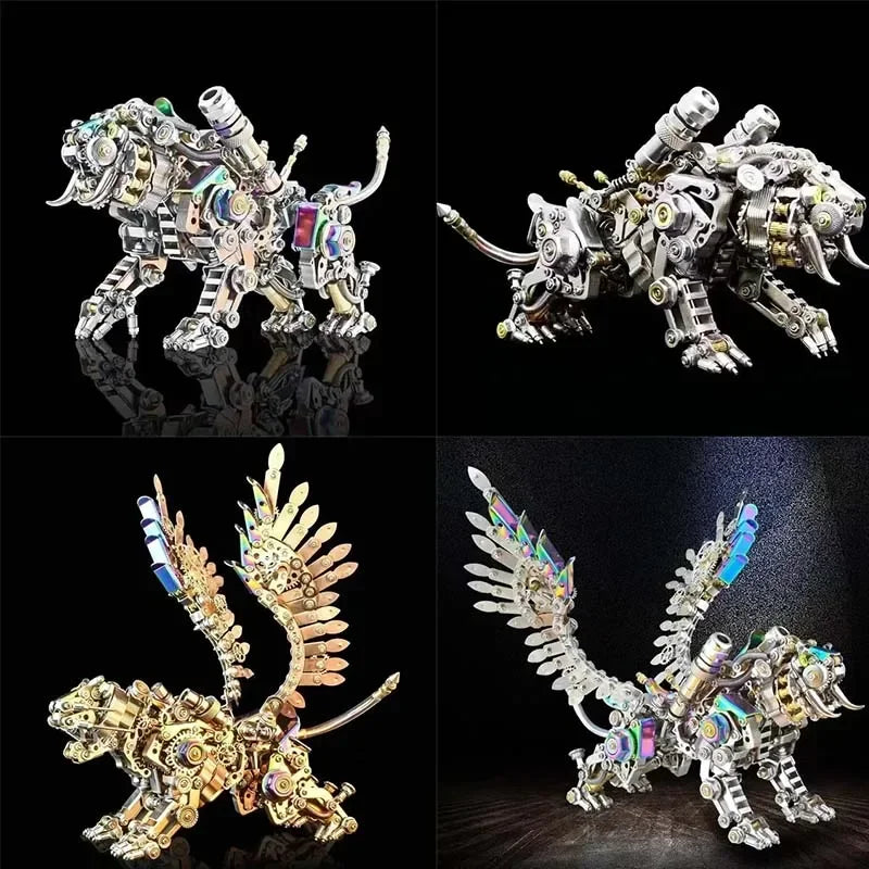 Hell-Level 3D Metal Puzzle Model – T-Rex, Tiger, Cobra & More