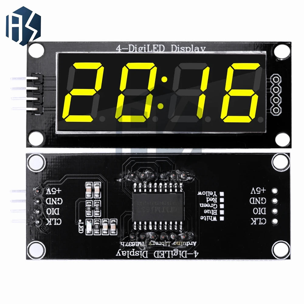 TM1637 LED Display Module 4 Digit Time Indicator Tube 7 Segment Zpaxo