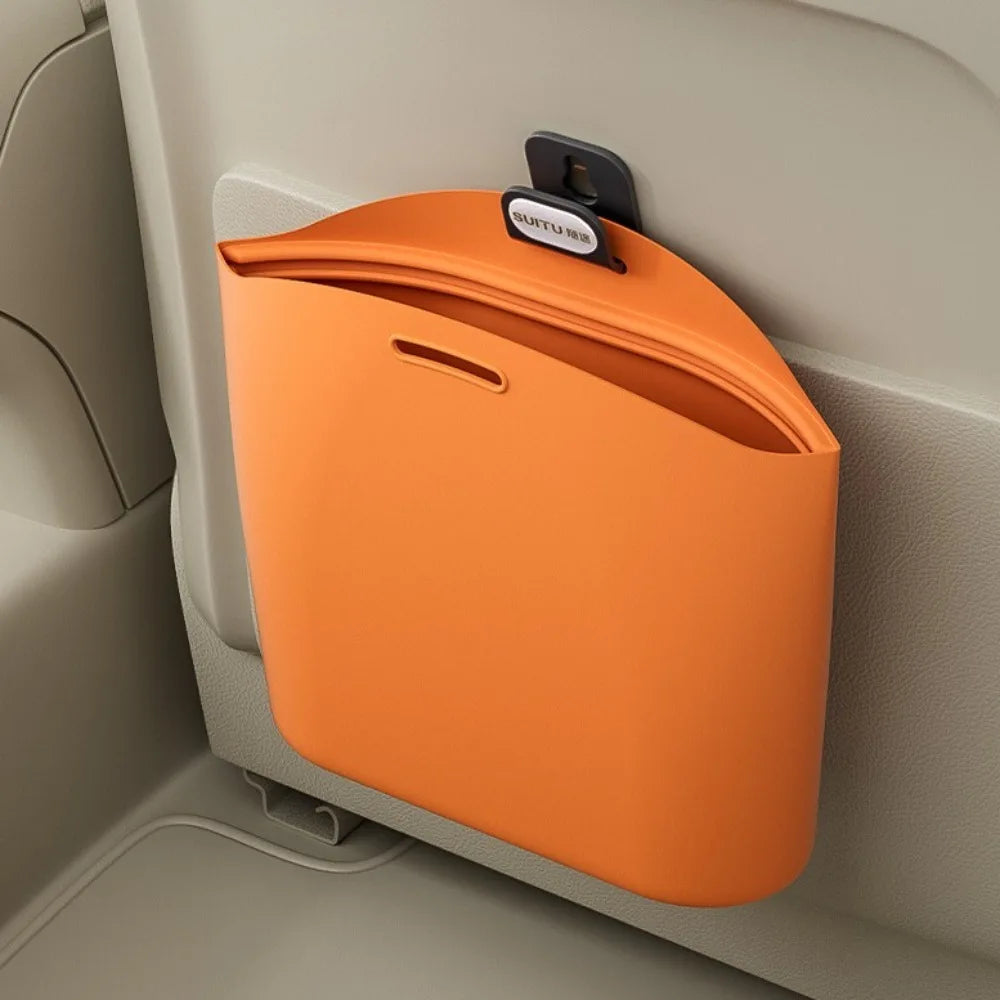 Portable Silicone Car Trash Can Vehicle Storage Garbage Collection Zpaxo