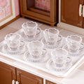 Clear Miniature Coffee Cup Set – Dollhouse & Fairy Garden