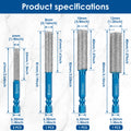 5Pcs Diamond Drill Bit 6-12mm Masonry Drill Bits Porcelain Tile Ceramic Stone Granite Marble,Hex Shank Diamond Hole Saw Drill Bi Zpaxo 5pcs 6-12mm